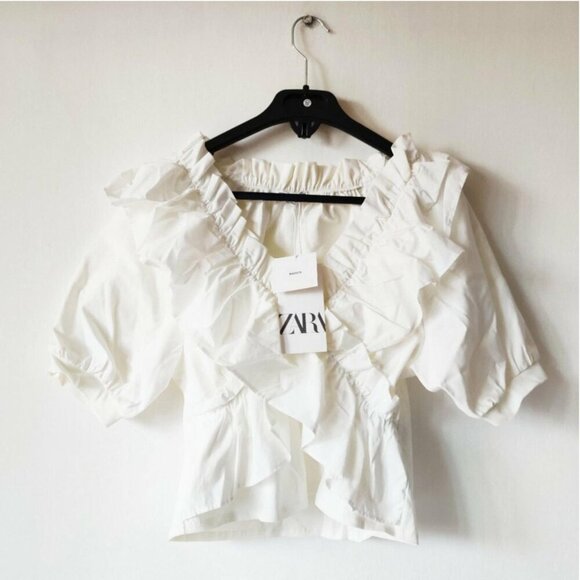 Zara Women's Crop-top Size M NEW WITH TAG! - Picture 2 of 3